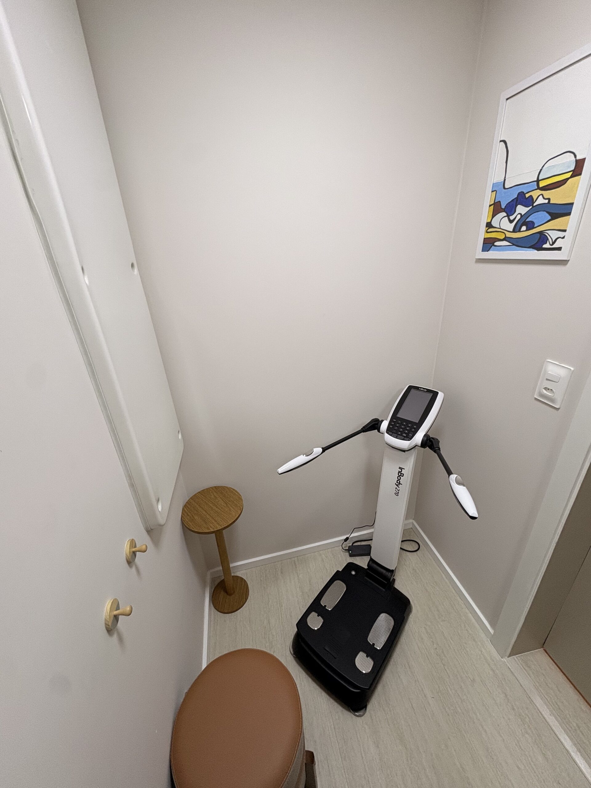 Sala de bioimpedância da Clínica Fique Leve